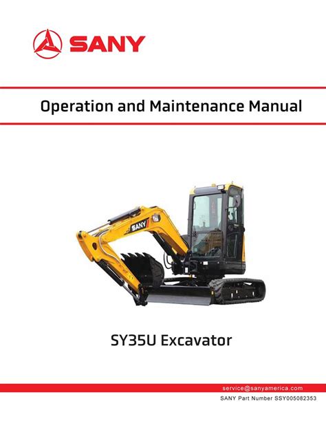 sany sy35|sany sy35u manual.